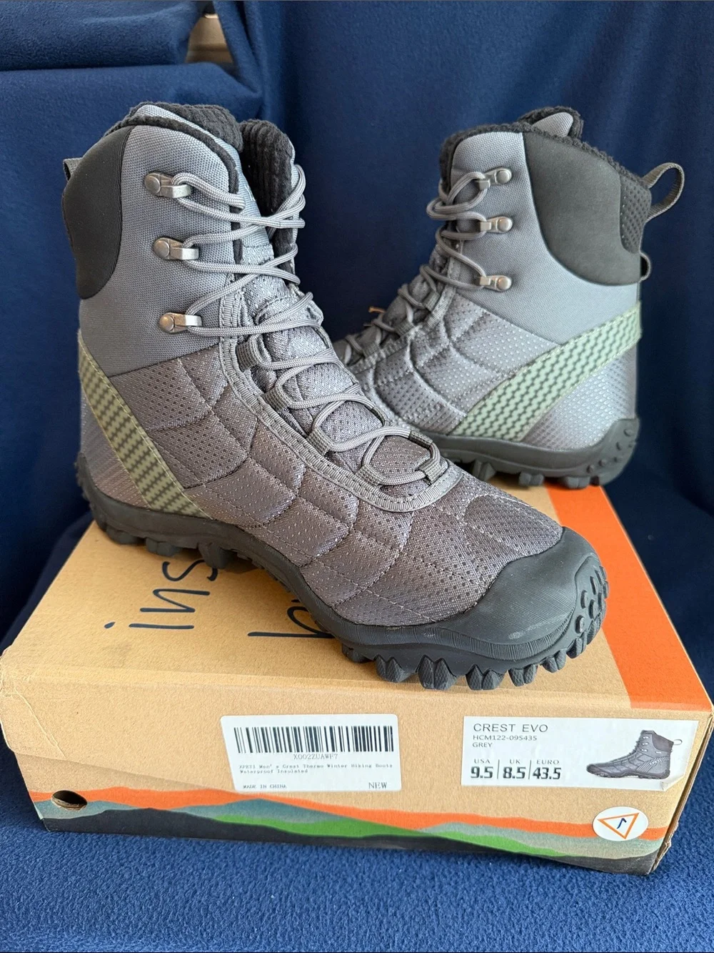 Xpeti Crest EVO Men's Gray Tactical Boots Sz 9.5 P788&SS